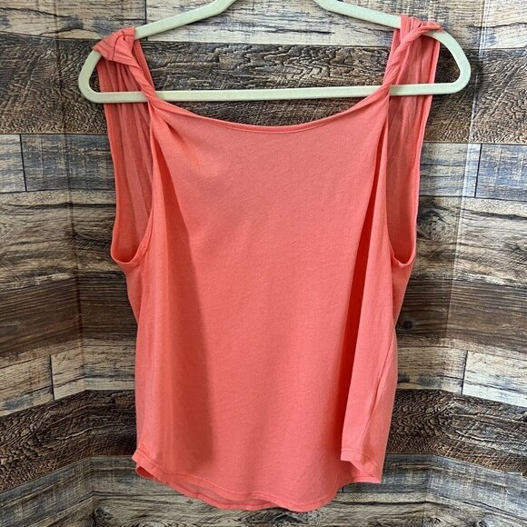 MODAL tank top Twist Strap MEDIUM coral ocean sleeveless Melrose and Market - Picture 1 of 14